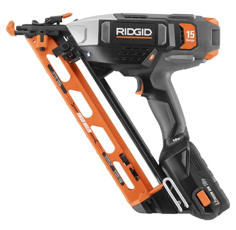 ridgid nail gun battery|ridgid cordless finish nail gun.